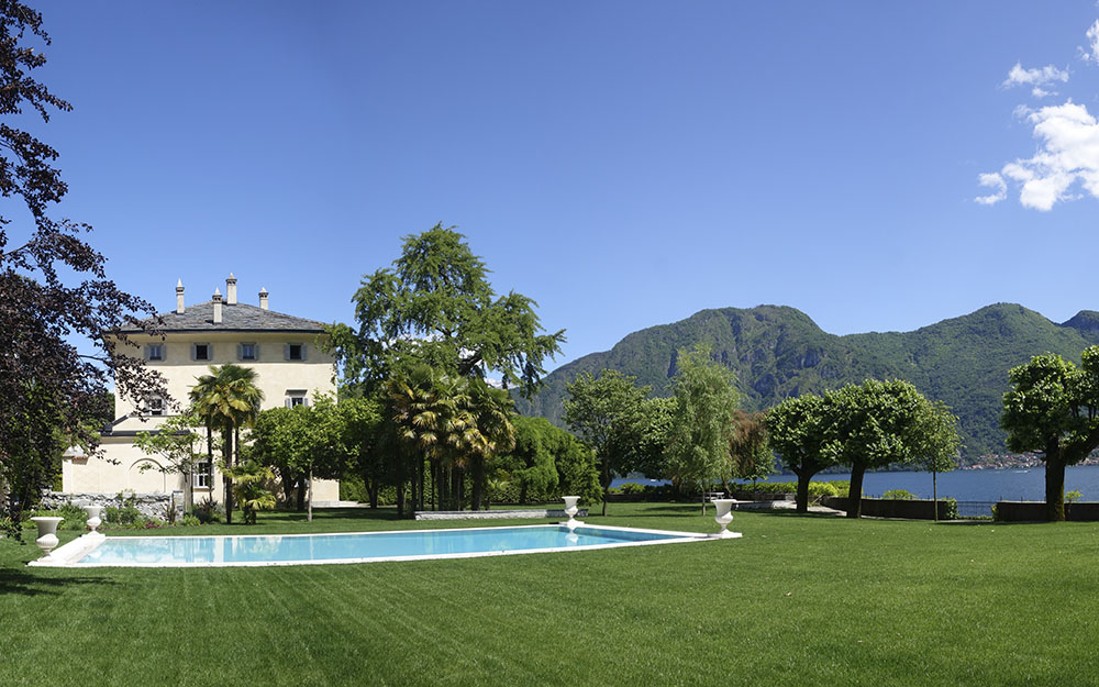 Landscape design at  Villa Balbiano Lake Como