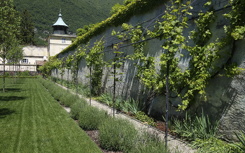 Landscape design at  Villa Balbiano Lake Como