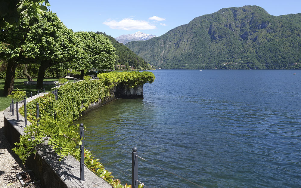 Landscape design at  Villa Balbiano Lake Como