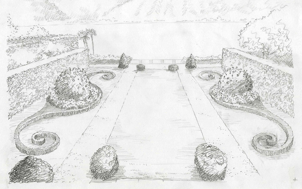 Landscape design at balbiano