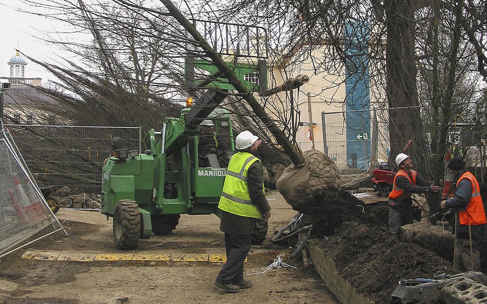 Landscape design at Hanover Lodge London