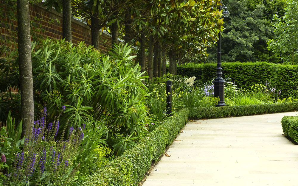 Landscape design at Hanover Lodge London