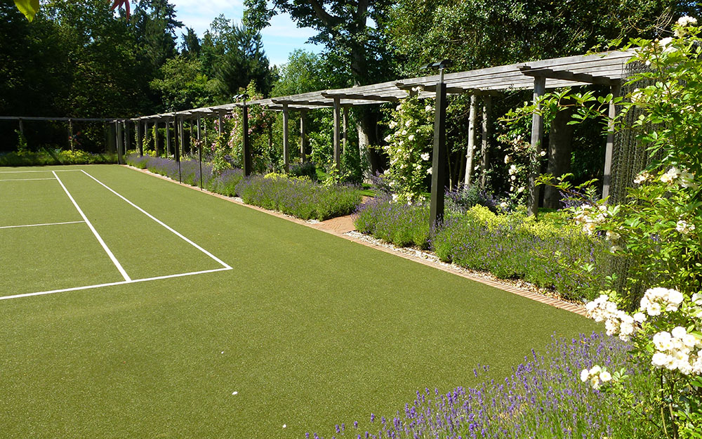 Landscape design at a private garden in Sunningdale