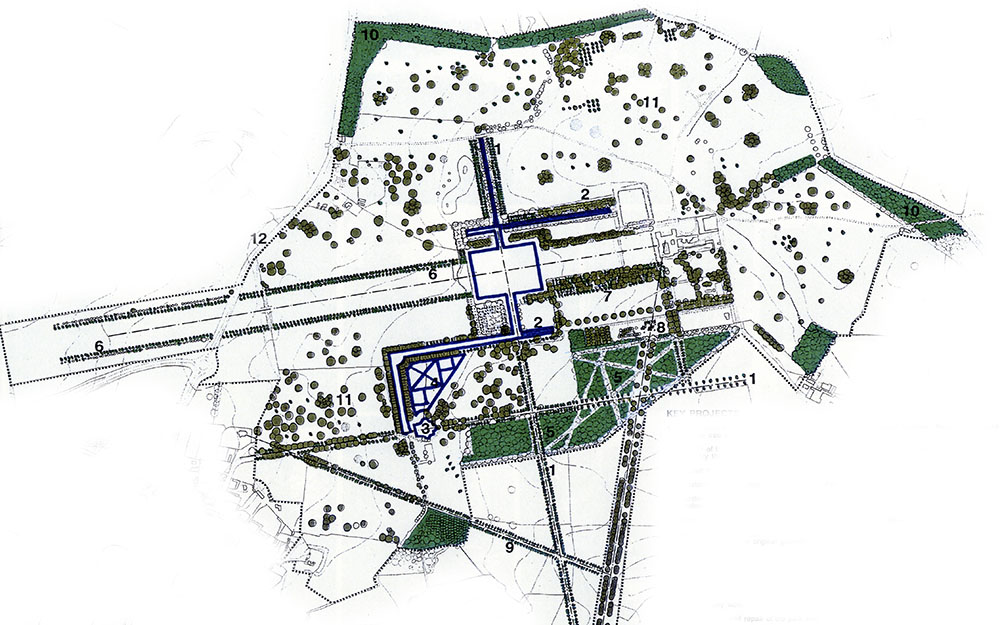 Landscape restoration - survey & plan, Boughton Northamptonshire