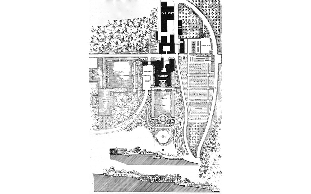 Conservation of Grade 1 registered gardens, Wood Estate Devon