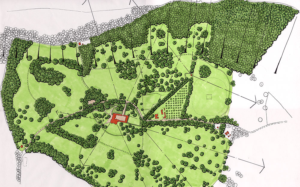 Restoration plan, Belmont Park  Faversham Kent