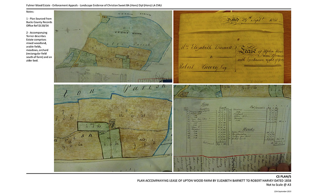 Expert Landscape Witness Evidence at Enforcement Notice Appeals - Fulmer Wood Buckinghamshire
